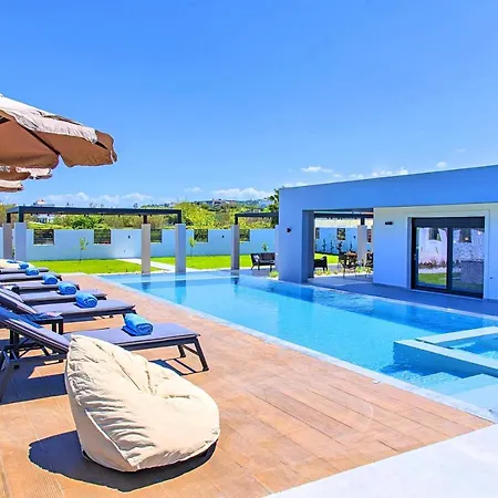 Solaris Heated Pool & Jacuzzi Villa Georgioupoli